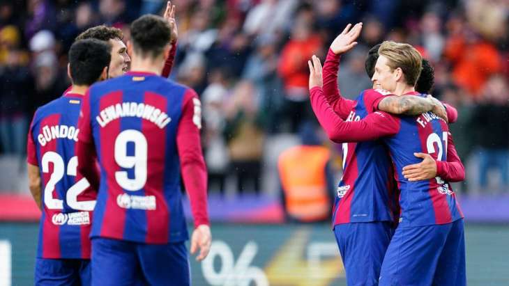 Le Barça célèbre la "goleada"